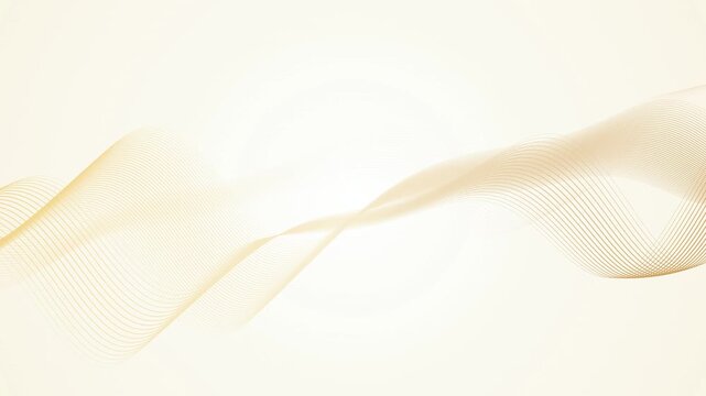 Golden ribbon waves undulate in a seamless loop