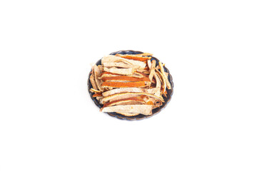 Naklejka premium Traditional Chinese Herbal Medicine Ingredients for Tea and Natural Health Remedies