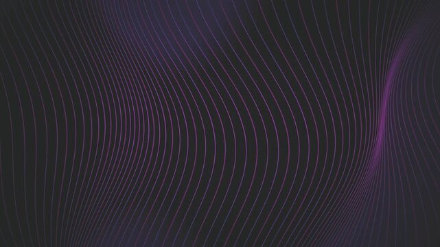 Thin parallel vertical lines curve and wave in a seamless loop