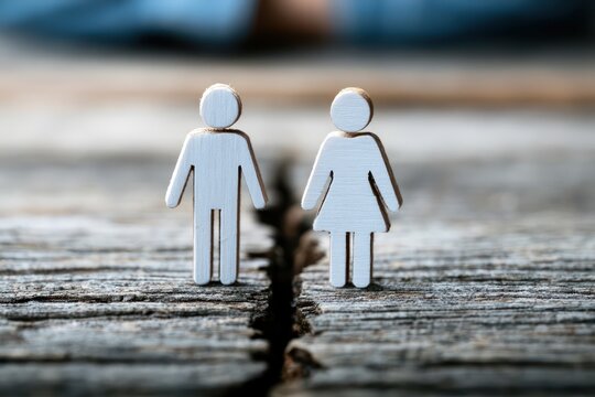 Relationship breakup and emotional divorce concept