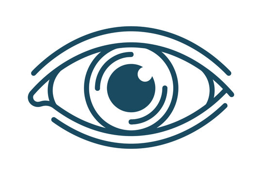 Minimalist Human Eye Icon