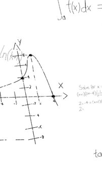 Animation of mathematical equations on white background