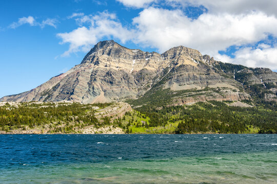 Waterton lake and Vimy Peak in Waterton National Park