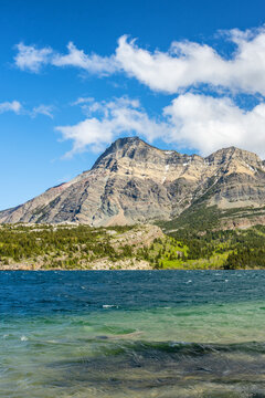 Waterton lake and Vimy Peak in Waterton National Park