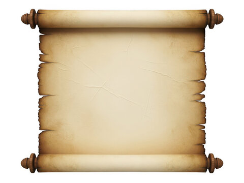 Old parchment paper with scroll edges