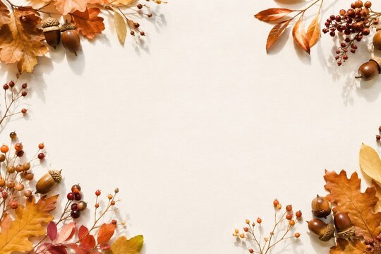 白背景に映える鮮やかな赤とオレンジの秋の紅葉イラスト素材