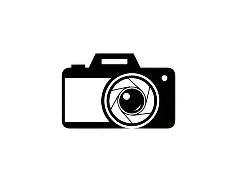 Minimalist camera icon design