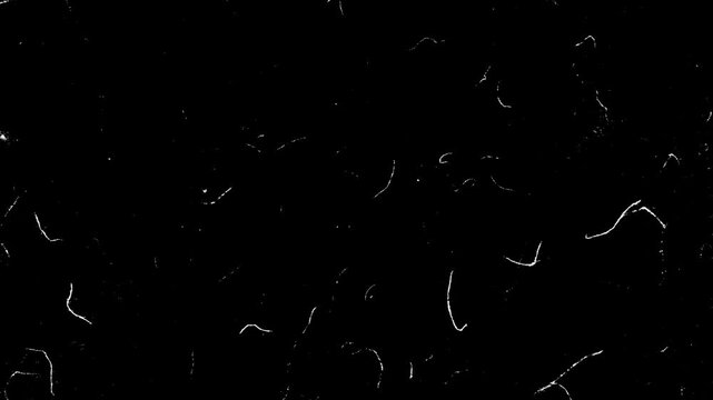 Dust and Scratches Texture Background on Black with Vintage Film Effect Stop motion