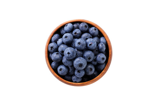 白背景に置かれたブルーベリー　Fresh blueberries isolated on a white background