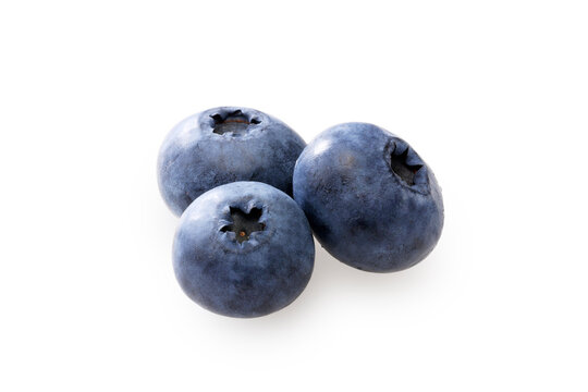 白背景に置かれたブルーベリー　Fresh blueberries isolated on a white background