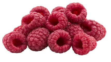 Pile of fresh ripe red raspberries © Alaric