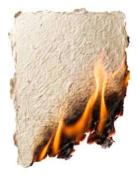 Burning Paper Texture with Flames.
