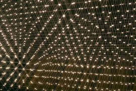 Abstract background of lights on a black background. The concept of night life.