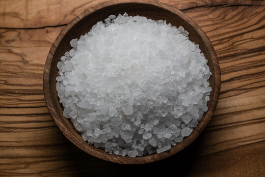 Coarse table salt (simply known as rock salt)