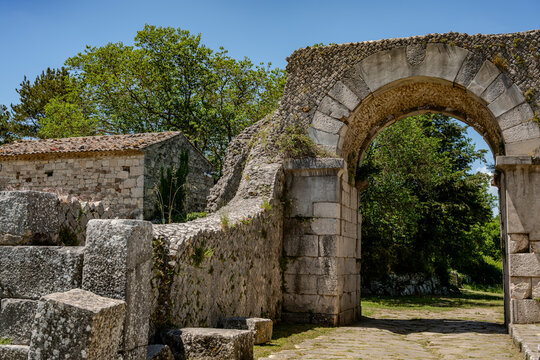 Molise. Sepino Archaeological Park - Altilia-Saepinum Archaeological Area