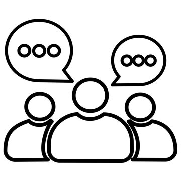 social network speech bubbles