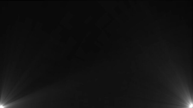 High-quality stock footage of sun rays light effects, overlays or flare glow array isolated on black background. overlay, light transition, effects sunlight. 4k animated video.