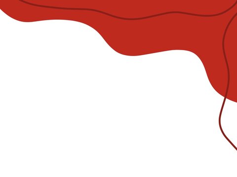 Minimalist Red Wave Independence Day Background