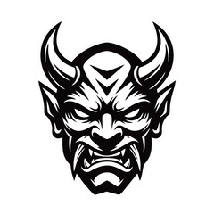 Fototapeta premium detailed Japanese oni demon mask