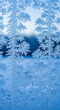 Winter's Lace: A Frosty Etching