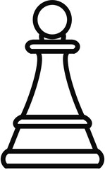 Chess Piece Icon for Chess Game, Strategy and Board Game © 보라 강