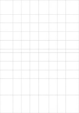 Minimalist White Grid Template with Variable Rectangle Sizes for Graphic Design, Storyboarding, and Layout Planning