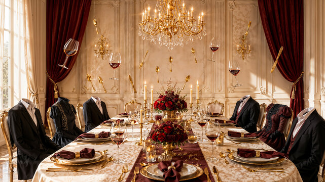 Haunted Halloween Banquet with Headless Guests