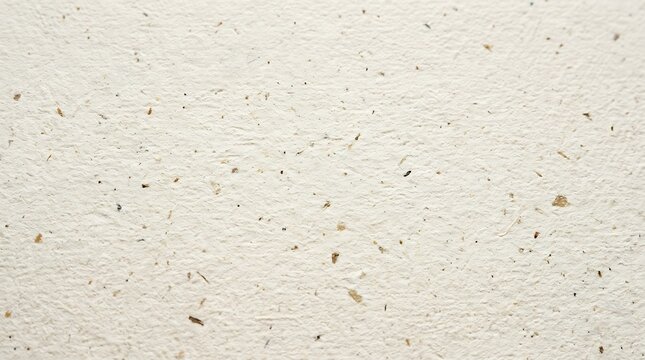 Close up macro view of off white textured fiber paper backdrop, suitable for minimal branding header graphic.