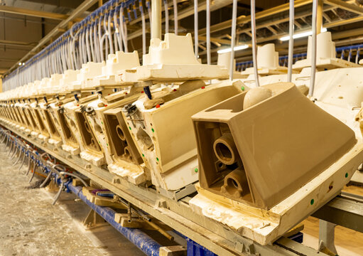 Large-scale factory production line for water tank models