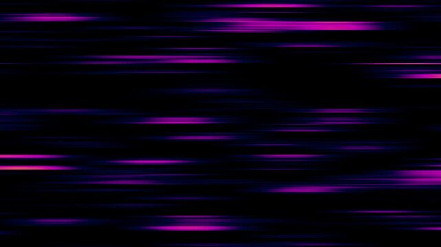 Abstract dynamic background. Horizontal movement of pink and purple stripes. Template for screen saver