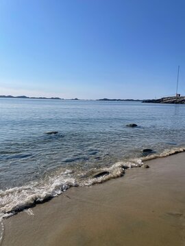 beach and sea in Nuuk Greenland
