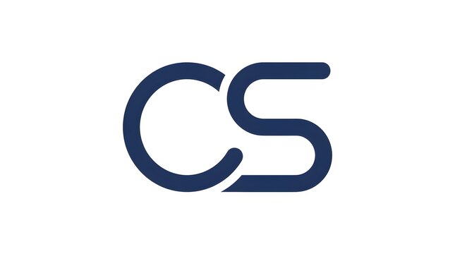 Clean and elegant CS monogram logo featuring smooth rounded lines with a modern minimalist appearance. Suitable for consulting, finance, software, healthcare, and professional branding.