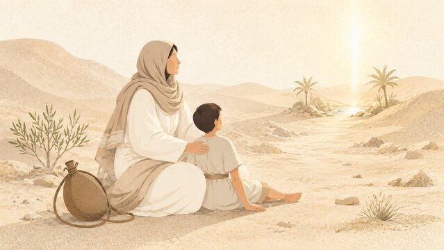 Nominandus_Genesis_Hagar and Ishmael in the wilderness