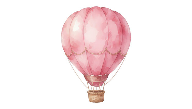 Pink Hot Air Balloon Transparent Background