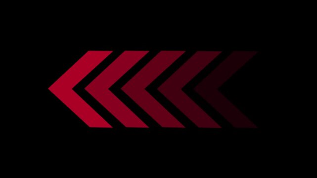 Right-directional arrow loop animation. Animated arrows for the overlay video layer. Motion graphics. animation.