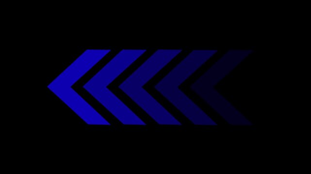 Right-directional arrow loop animation. Animated arrows for the overlay video layer. Motion graphics. animation.