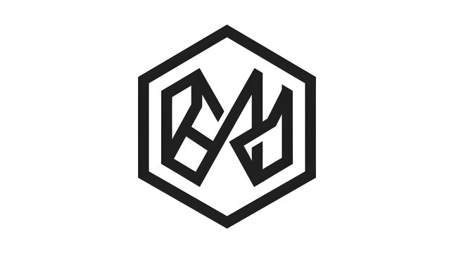 Minimal geometric CG monogram logo featuring angular letterforms enclosed in a clean hexagonal frame. Suitable for branding, technology companies, architecture firms, startups, luxury brands, corporat