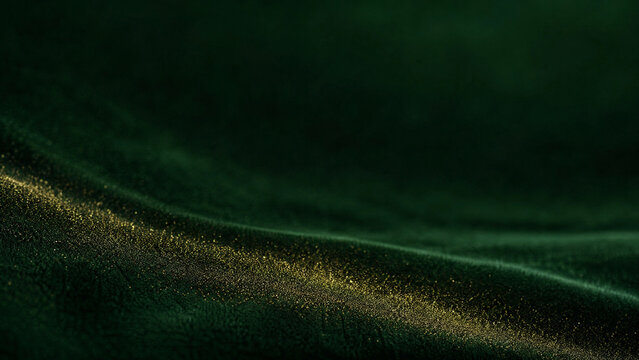Emerald green velvet fabric texture, luxurious dark textile background, soft draped velvet material for elegant fashion and interior design