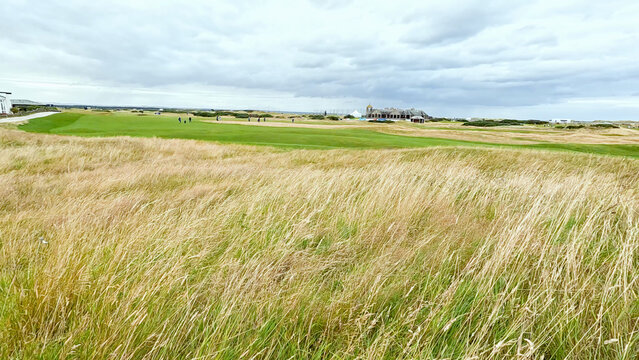 Scenic View of St Andrews Links Golf Course in Scotland