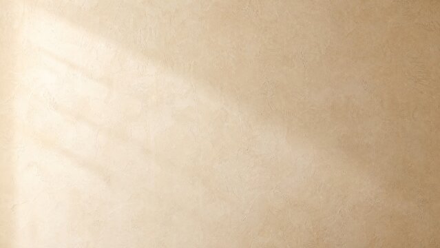 Minimalist beige paper texture with soft window sunlight shadow, organic recycled craft paper background, warm aesthetic stationery surface
