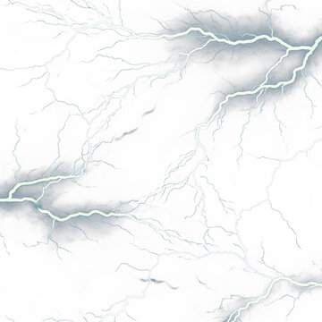 Intense white lightning bolts zig-zagging across a dark, stormy, textured background