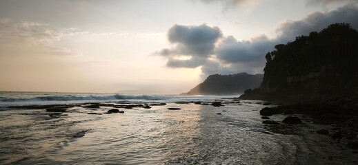 Obraz premium sunset over the sea