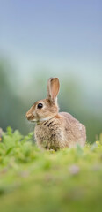 Wild Rabbit in Green Grass. © Himanshu