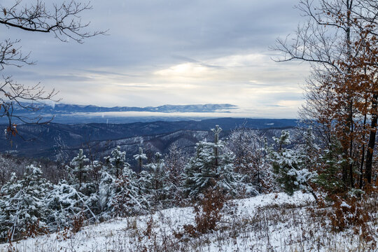 Cer mountain landscape in snow