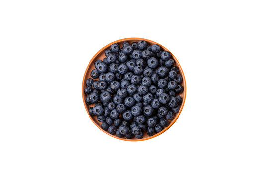 Fresh, ripe, and juicy wild blueberries as an ingredient for vegetarian dishes