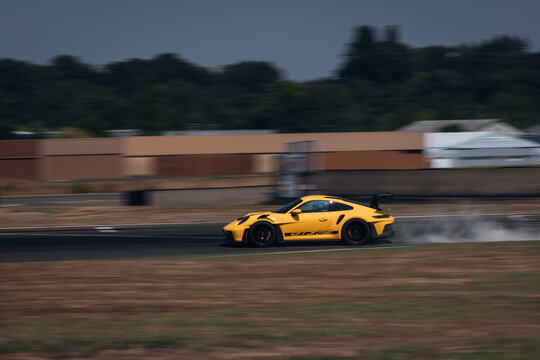 Porsche 911 GT3 RS at the track