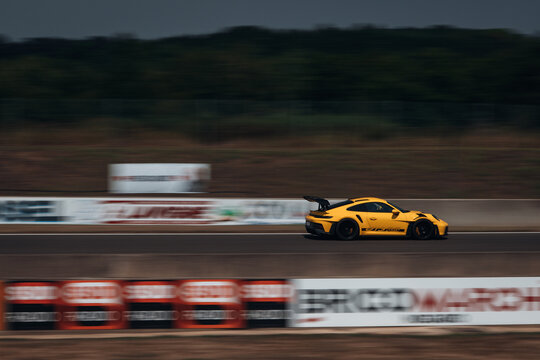 Porsche 911 GT3 RS at the track