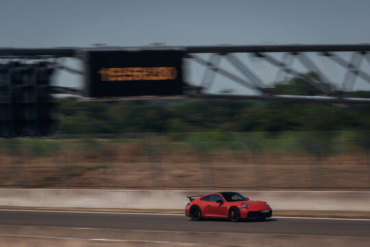 Porsche 911  at the track