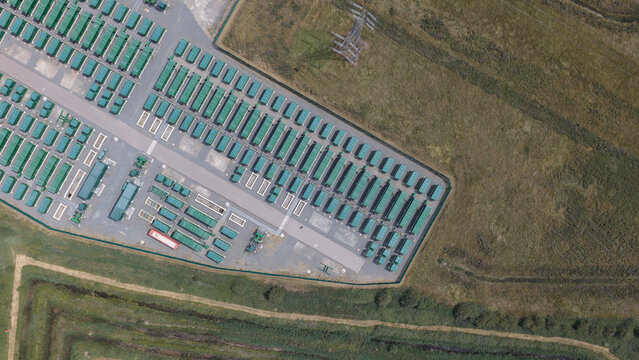 Aerial view of Thurrock Flexible Generation energy project