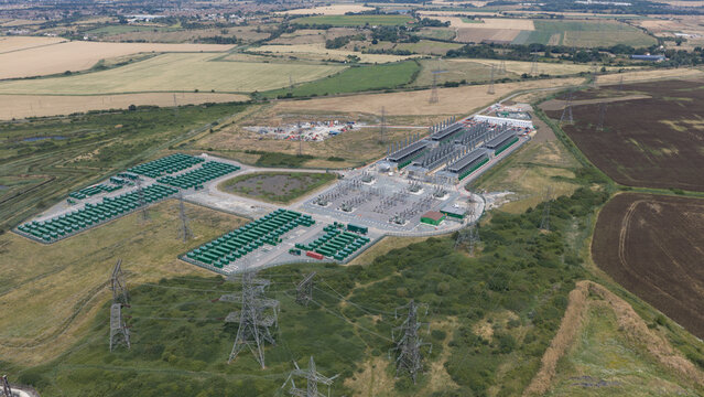 Aerial view of Thurrock Flexible Generation energy project
